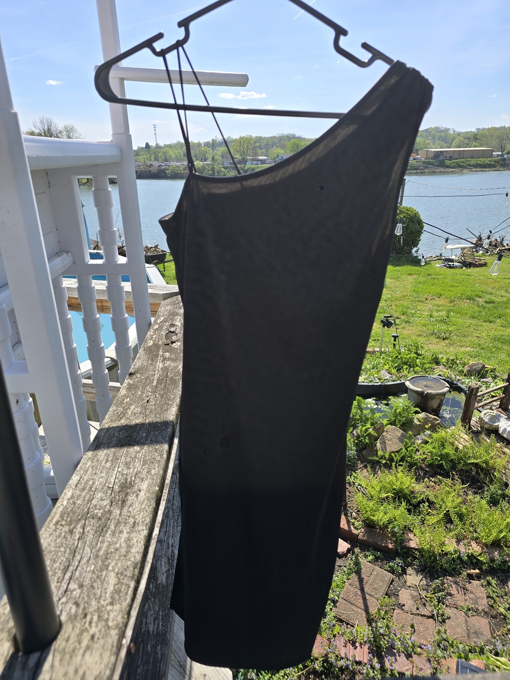 Express 2002 Black And Nude Reversible One-Shoulder Dress